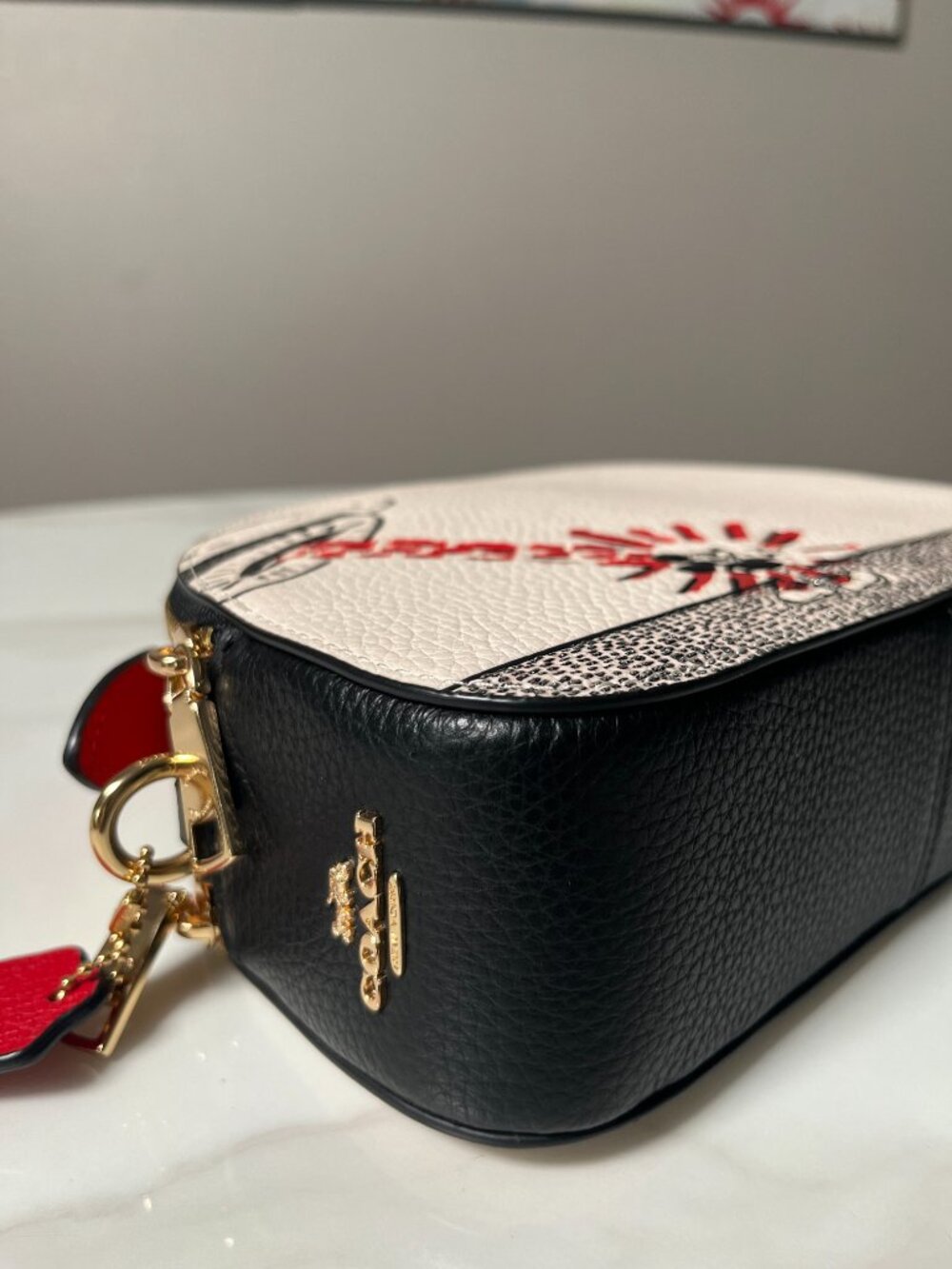 Coach Disney x Keith Haring Mickey Mouse Serena Satchel Crossbody C6976 NWOT - Picture 12 of 16